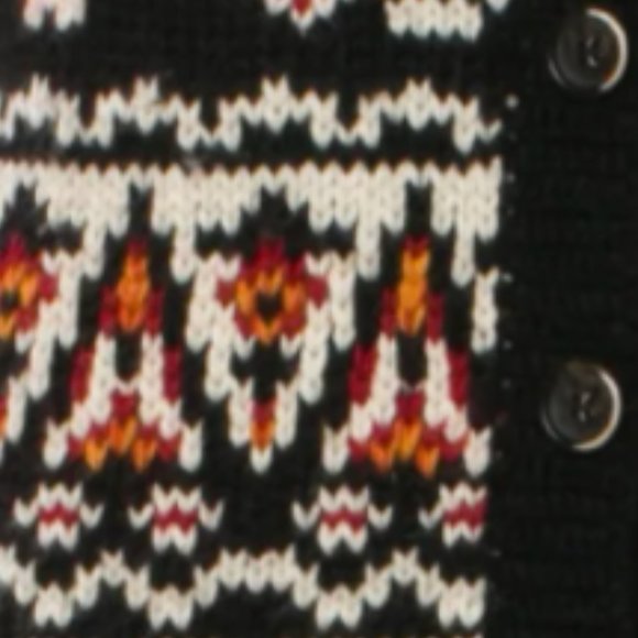 ULLA JOHNSON Fair Isle Alpaca V-neck Cardigan Sweater - Picture 3 of 12